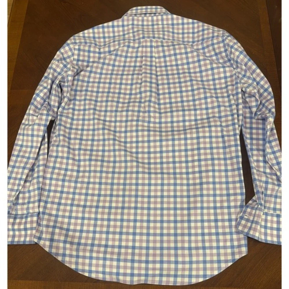 Peter Millar‎ Blue Purple Button Up Sport Long-Sleeve Button Shirt Men's Medium
